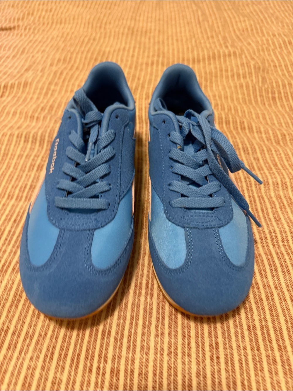 Reebok Blue Two-Tone Lace-Up Sneakers